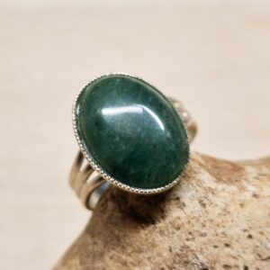 Green Aventurine Ring. Silver Plated. Adjustable. 18x13mm Stone. Reiki Jewellery Uk Green Aventurine Ring. Silver Plated. Adjustable. 18x13mm Stone. Reiki Jewellery Uk