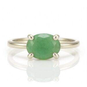 Green Aventurine Ring · Sterling Silver Ring · Oval Solitaire Ring · Stackable Ring · Cocktail Promise Ring · 925 Silver Natural Stone Ring Green Aventurine Ring · Sterling Silver Ring · Oval Solitaire Ring · Stackable Ring · Cocktail Promise Ring · 925 Silver Natural Stone Ring