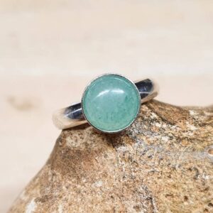 Minimalist Green Aventurine Adjustable Ring. Crystal Reiki Jewelry Uk. Gemstone 925 Sterling Silver Rings For Women. 8mm Stone. Minimalist Green Aventurine Adjustable Ring. Crystal Reiki Jewelry Uk. Gemstone 925 Sterling Silver Rings For Women. 8mm Stone.