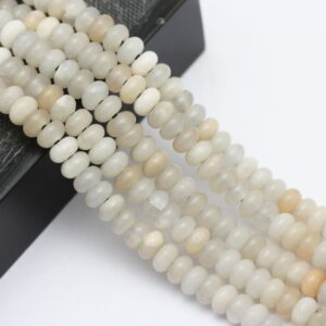 2.0mm Hole Pink Aventurine Smooth Rondelle Beads 5x8mm 6x10mm 8" Strand