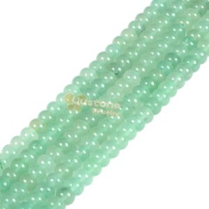 6mm Green Aventurine rondelle loose gemstone beads DIY jewelry making bead 15"