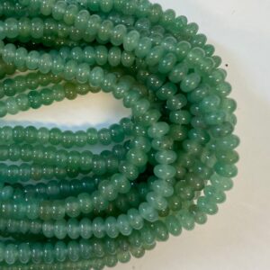Aventurine 6x3mm 8x5mm Rondelle Gemstone Beads - 15.5 inches strand