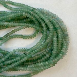 Aventurine 6x3mm Rondelle Gemstone Beads - 15.5 inches strand