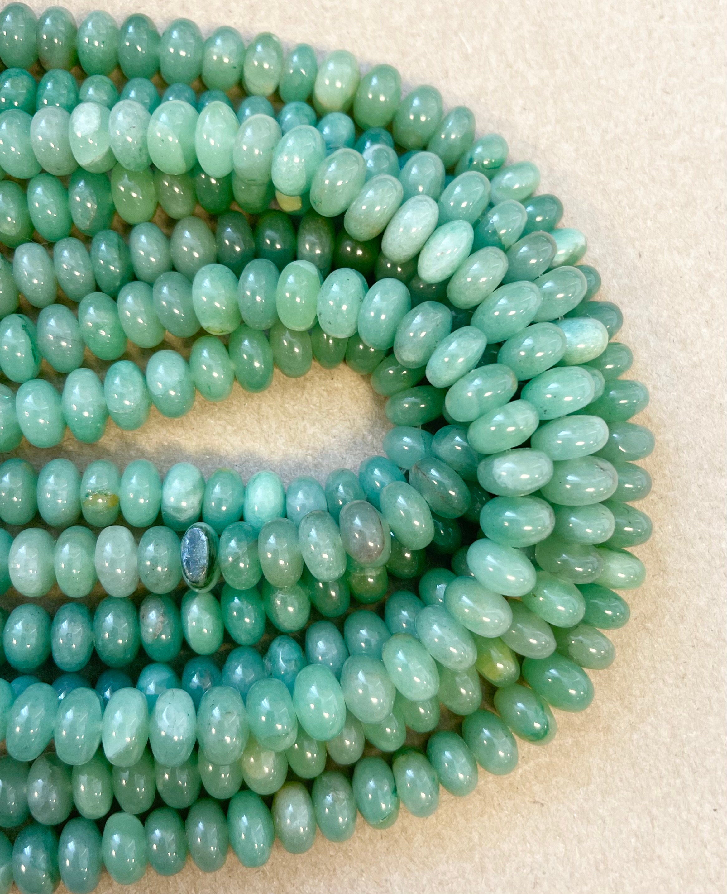 Aventurine 6x3mm Rondelle Gemstone Beads - 15.5 Inches Strand