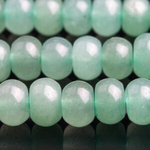 Genuine Natural Aventurine Gemstone Beads 6x4mm Parsley Bunch Rondelle Aaa Quality Loose Beads (102975)