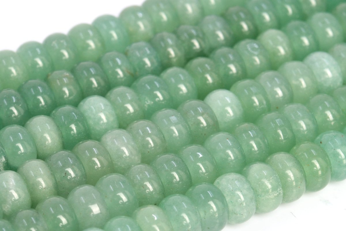 Genuine Natural Parsley Bunch Aventurine Loose Beads Rondelle Shape 6x4mm 8x5mm 10x5mm