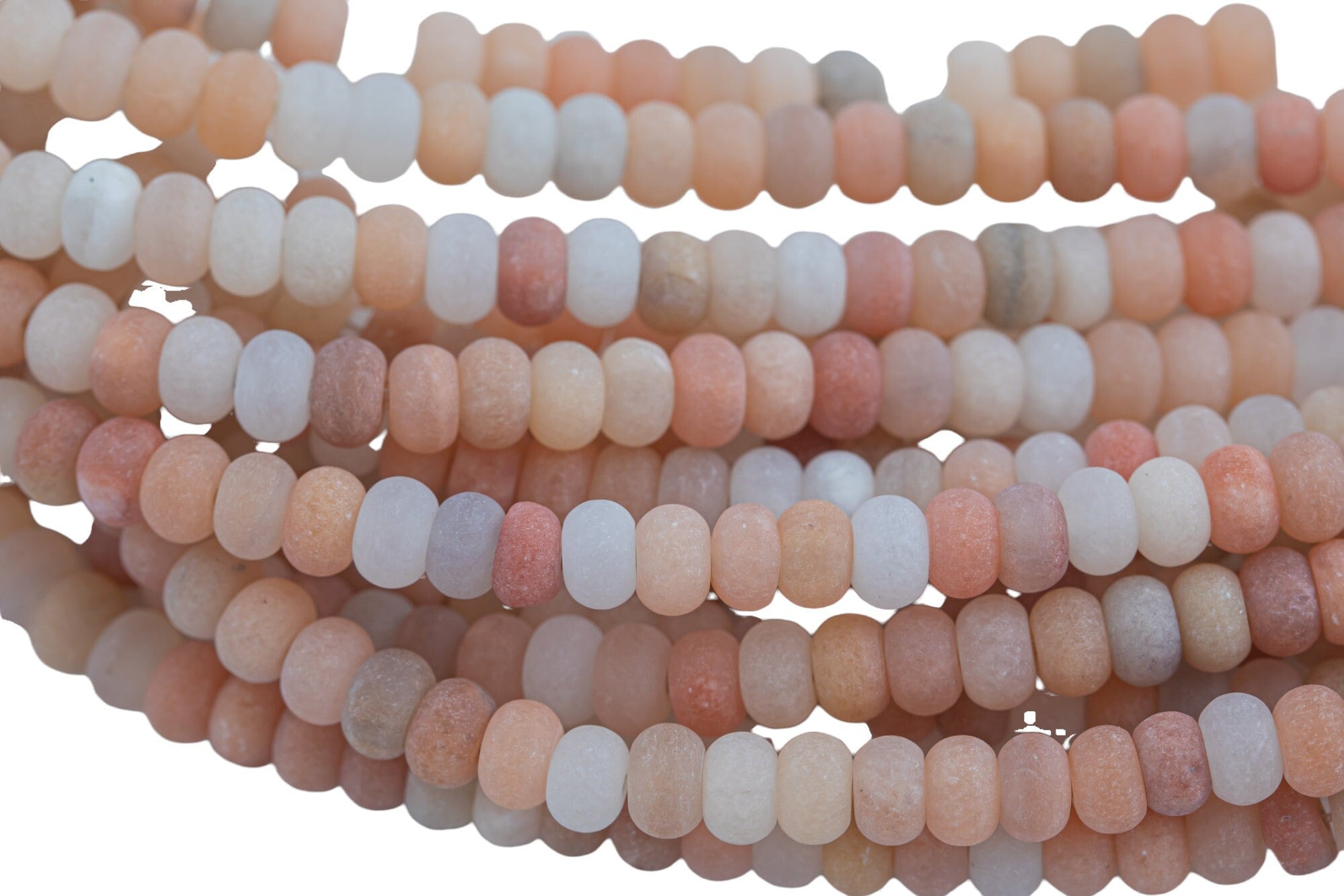 Natural Dark Matte Pink Aventurine- High Quality In Matt Roundel-  6mm,gemstone Beads
