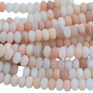 Natural Matte Pink Aventurine- High Quality In Matt Roundel- 4mm, 6mm, 8mm, 10mm, 12mm Gemstone Beads