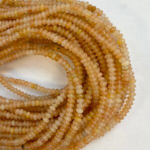 Natural  Red Aventurine 4x2mm Rondelle Gemstone Beads---15.5"