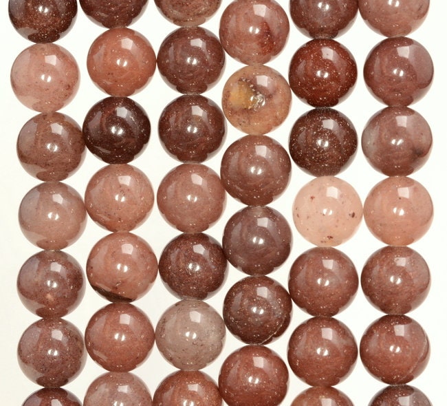 10mm Purple Aventurine Gemstone Round Loose Beads 7.5 Inch Half Strand (80005904 H-m32)