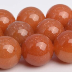 15MM Orange Aventurine Beads Grade AAA Genuine Natural Gemstone Full Strand Round Loose Beads 15.5" BULK LOT 1,3,5,10 and 50 (103606-996)