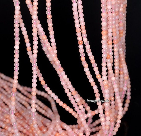 2mm Pink Aventurine Gemstone Round 2mm Loose Beads 16 Inch Full Strand Lot 1,2,6,12 And 50 (90113622-107 - 2mm C)