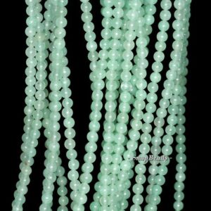 3MM Parsley Bunch Aventurine Gemstone Round 3MM Loose Beads 16 inch Full Strand LOT 1,2,6,12 and 50 (90114019-107 - 3mm B )