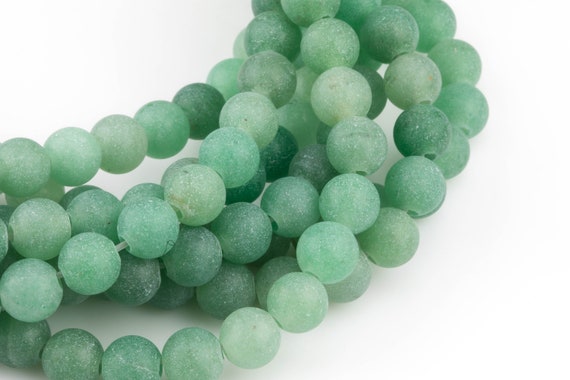 Large-hole Green Aventurine Beads!!! 8mm Or 10mm Matte -finished Round. 2mm Hole. 7-8" Strands. Green Aventurine Big Hole Beads