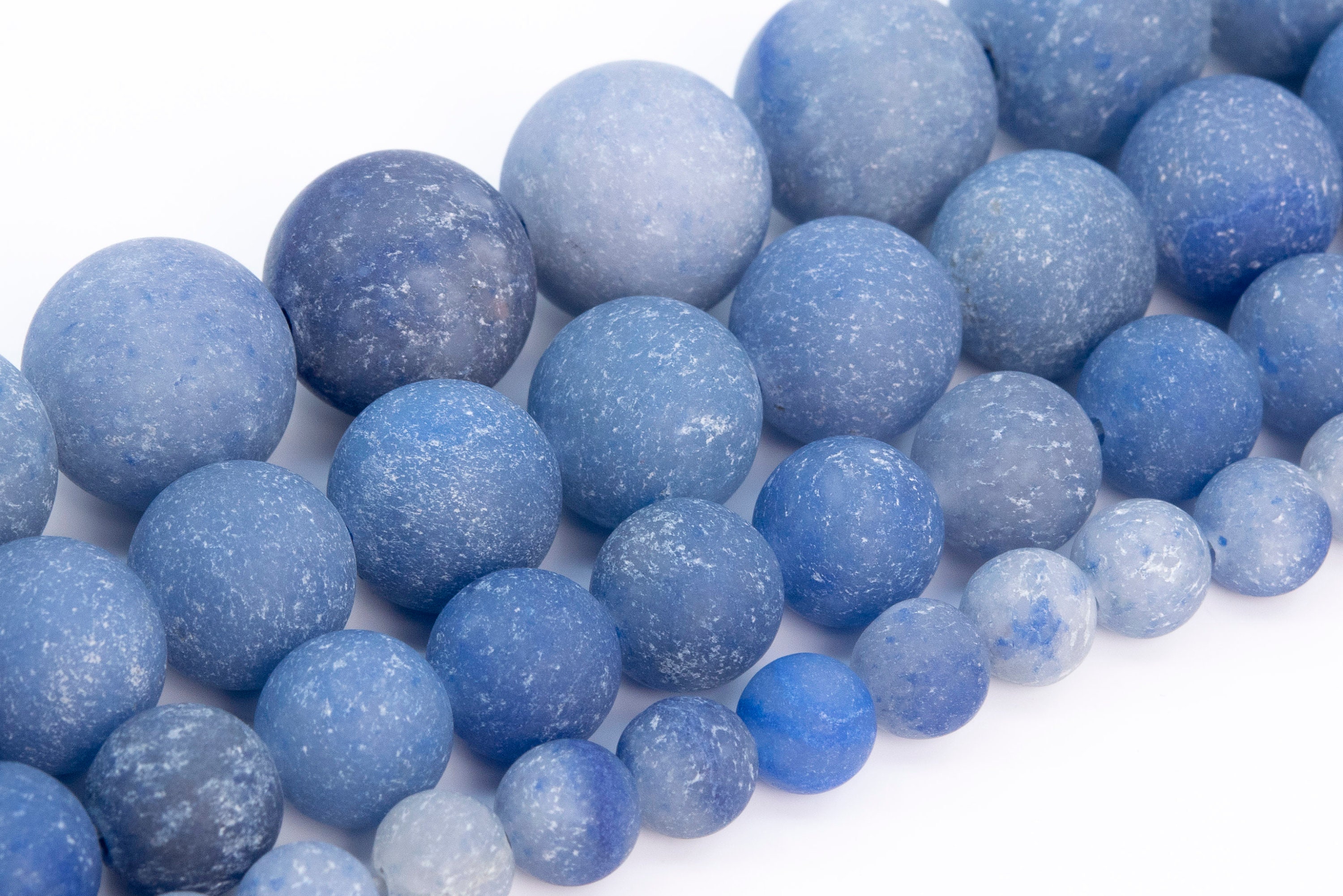 Matte Blue Aventurine Beads Grade Aaa Gemstone Round Loose Beads 4mm 6mm 8mm 15mm Bulk Lot Options