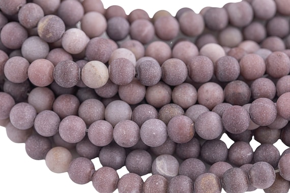 Natural Brown Purpish Aventurine Aaa Grade Matte Round High Qualiy 4mm, 6mm, 8mm, 10mm, 12mm-full Strand 15.5 Inch Strand Gemstone Beads