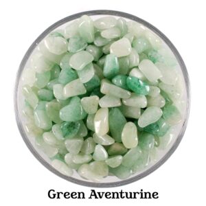 Green Aventurine Chip Stones, Luck And Money Mini Crystals, Prosperity And Altar Ritual