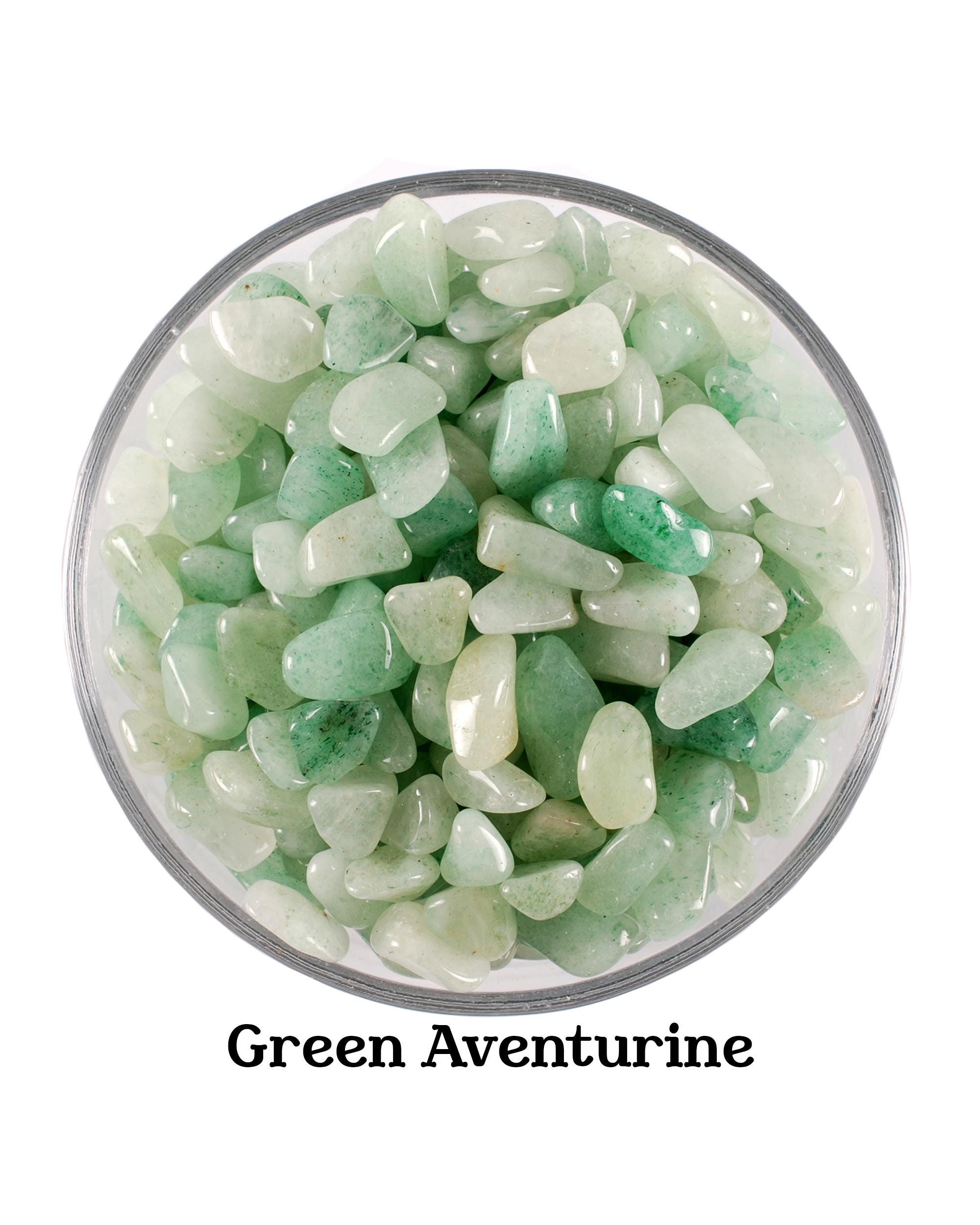 Green Aventurine Chip Stones, Luck And Money Mini Crystals, Prosperity And Altar Ritual