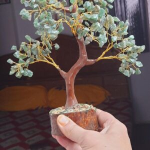 Green Aventurine Crystal Bonsai Tree: Reiki Healing,homedecor,heart Chakra Meditation,spiritual Growth,decorative,positive Energy,goodluck