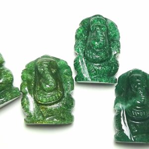 Green Aventurine Ganesha Statue: Ganesh Carving, Healing Crystals