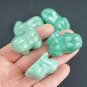 Green Aventurine Stone Frog Figurine