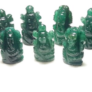 Small Sizes Green Aventurine Ganesha,lord Ganesh Statue,aventurine Carving Ganesh,home Decor,ganpati Puja,diwali Gift,pocket Size Ganesha.