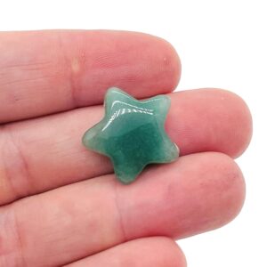 Aventurine Star Gemstone – Star Carving Star – Mini Star Crystal Stone – Healing Crystal – 2cm – St1008