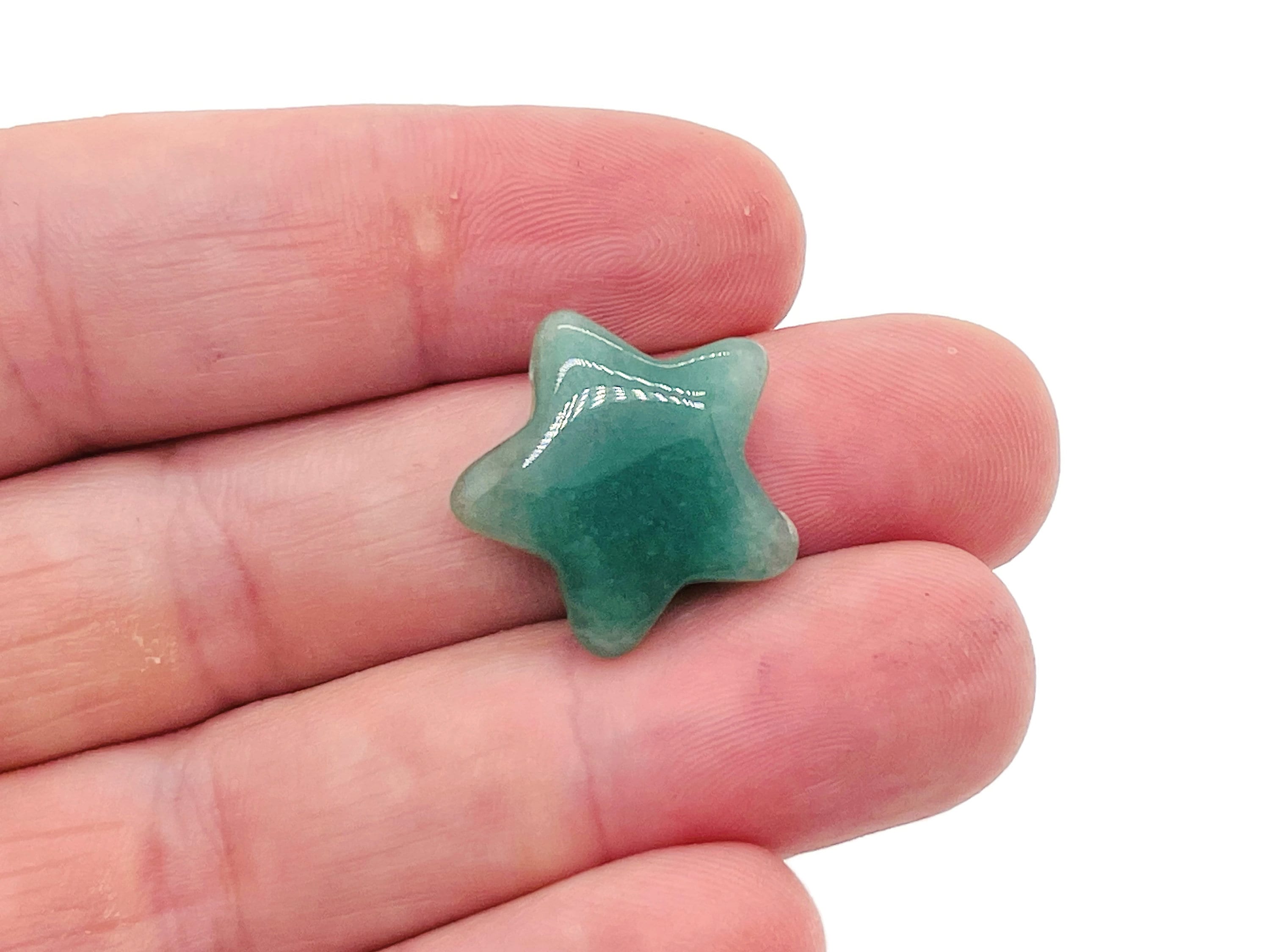 Aventurine Star Gemstone – Star Carving Star – Mini Star Crystal Stone – Healing Crystal – 2cm – St1008