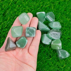 1 Pc Natural Green Aventurine Medium Large Tumbled Stone- 0.8-1.5 Inch 1 Pc Natural Green Aventurine Medium Large Tumbled Stone- 0.8-1.5 Inch