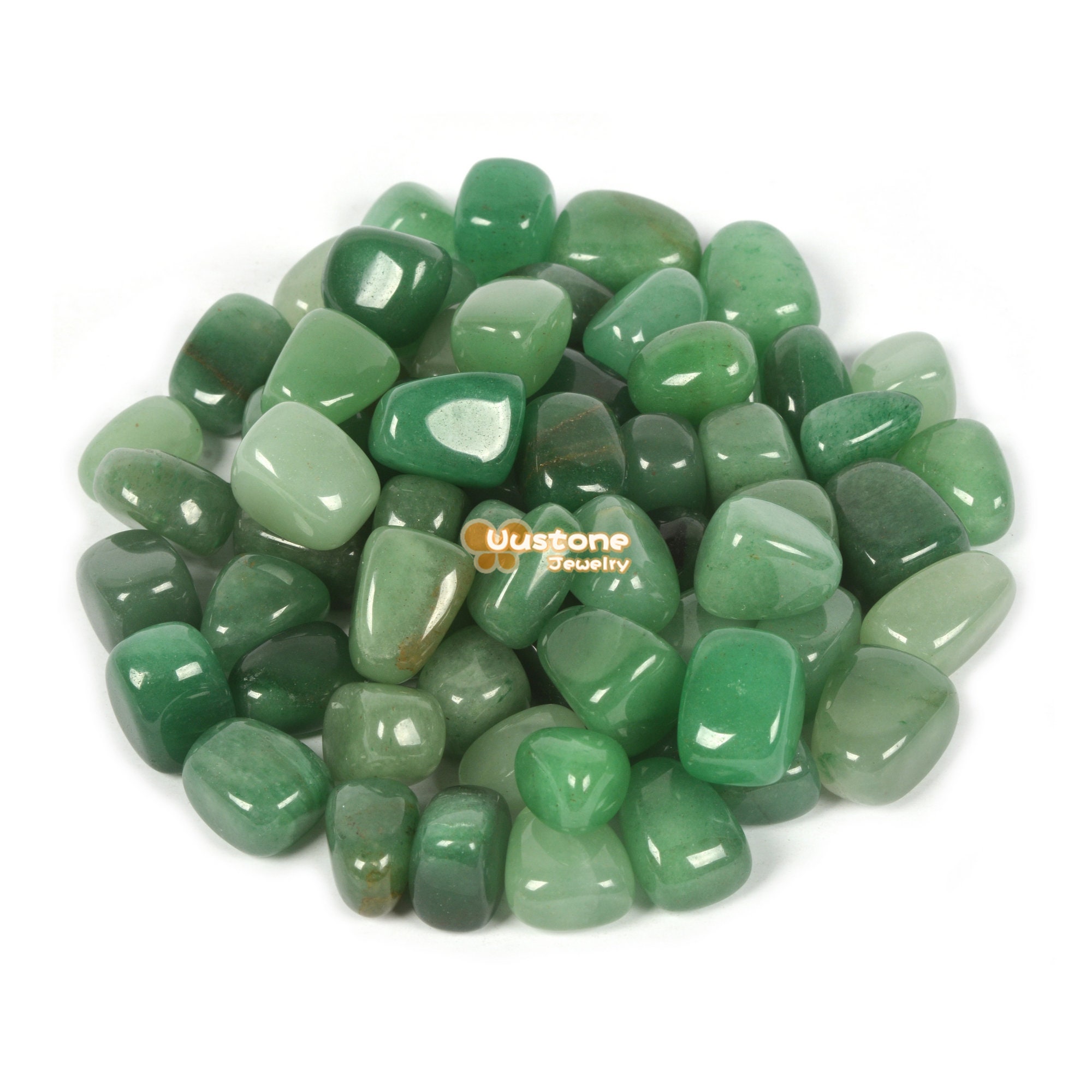 100 Grams Green Aventurine Tumbled Polished Natural Crystal Healing Pocket Stones Rock Collection