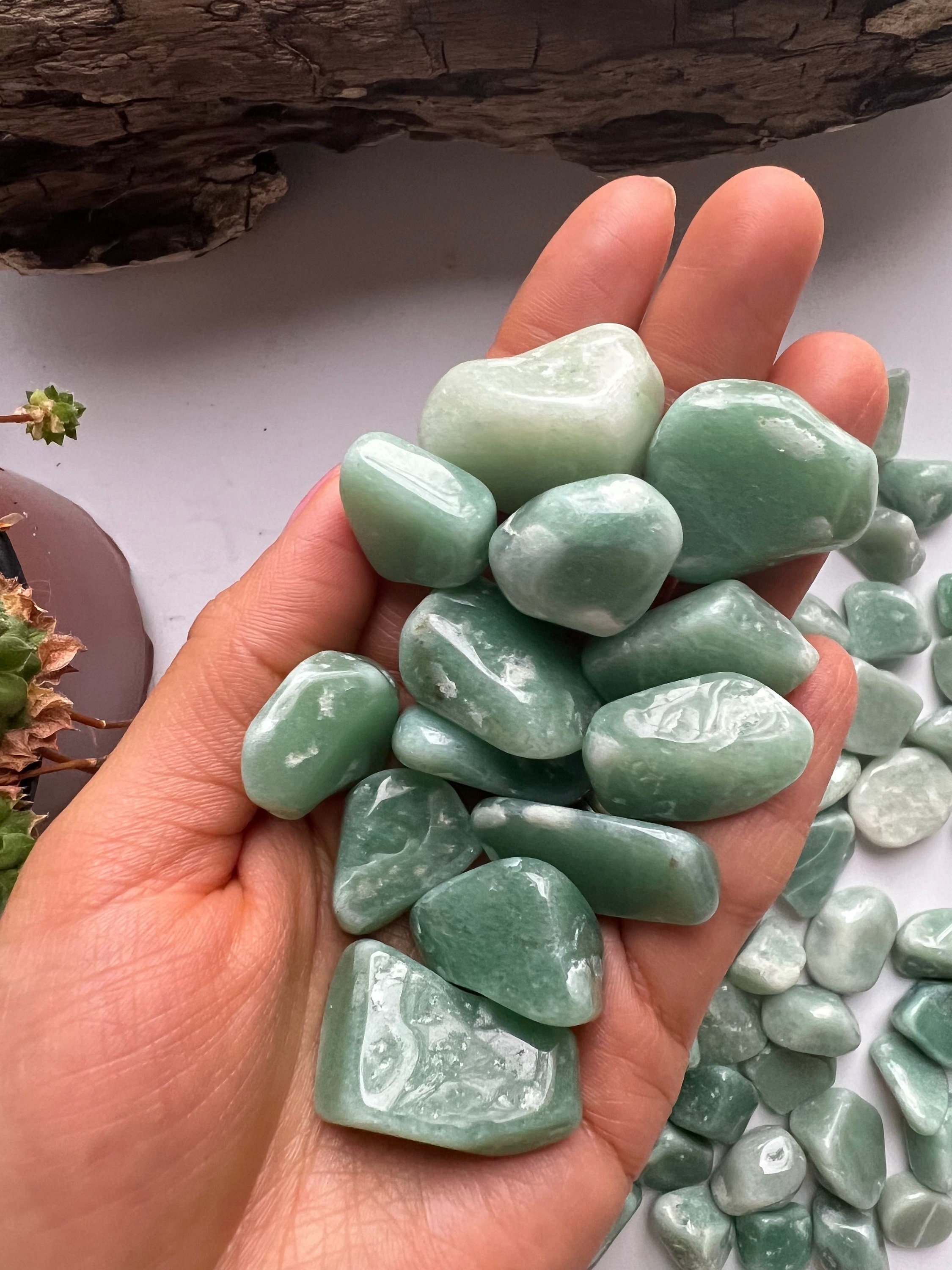 Tumbled Green Aventurine Stone, Mini Crystals (20g, 50g, 100g)
