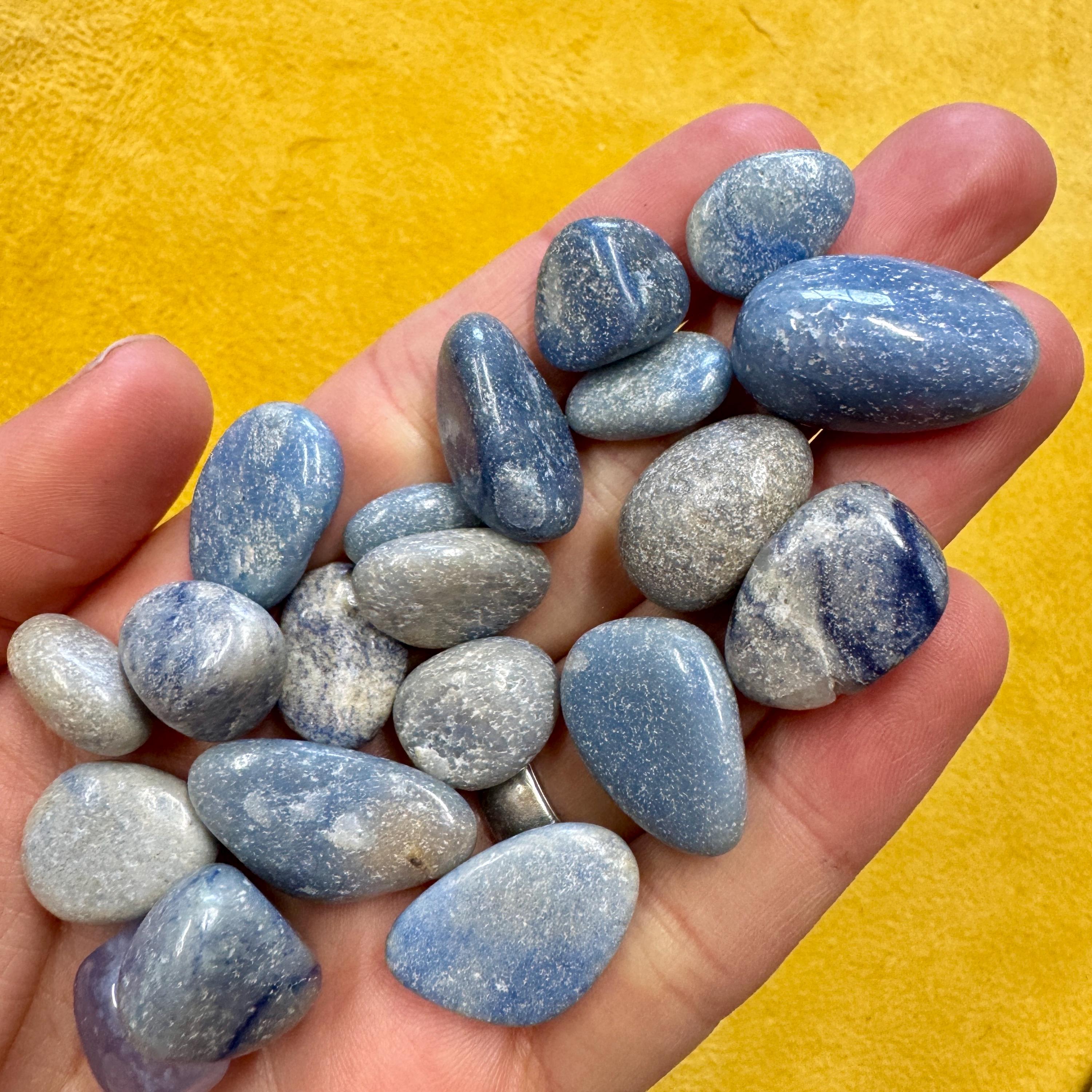 Blue Aventurine 1-2cm Tumble Blue Aventurine Tumbled Polished Gem By Elf Blue White Communication Stone Healing Crystal Affordable Gems Elf
