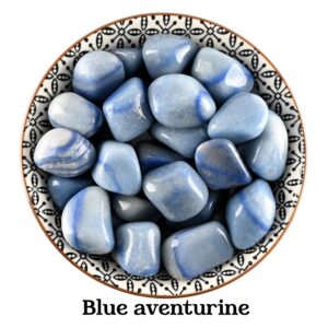 Blue Aventurine Tumbled Stone, Polished Indigo Crystal, Calm And Altar Ritual Gem Blue Aventurine Tumbled Stone, Polished Indigo Crystal, Calm And Altar Ritual Gem