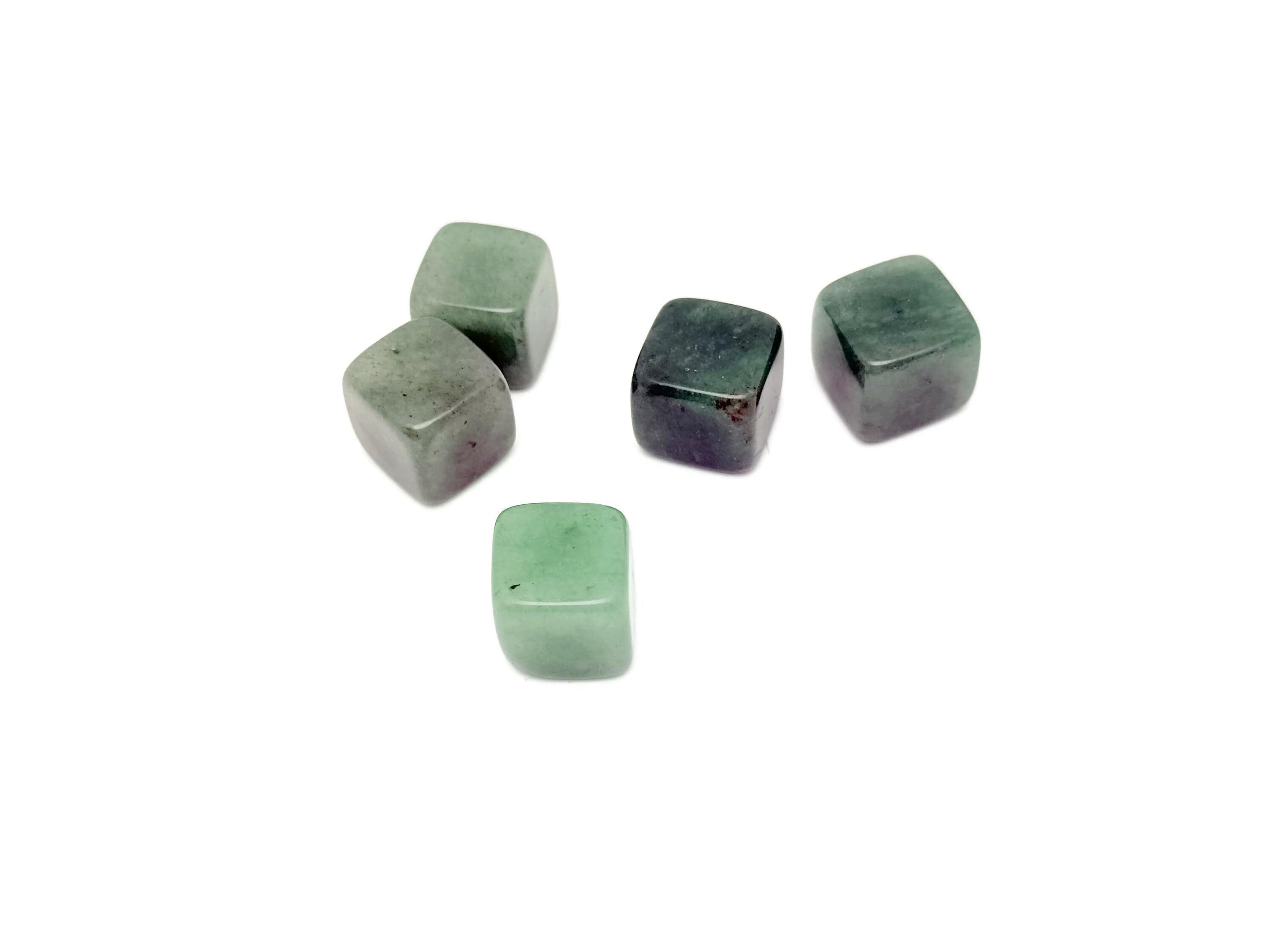 Aventurine Cube Tumbled Stone - Crystal Lovers - Polished Cube - Crystals - Tumbled Crystal Cube Carving - Fl1089