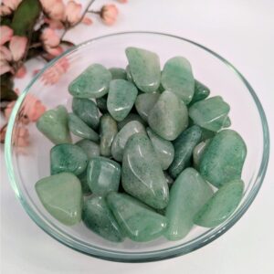 Dark Green Aventurine Tumbled Stone For Prosperity #ga35