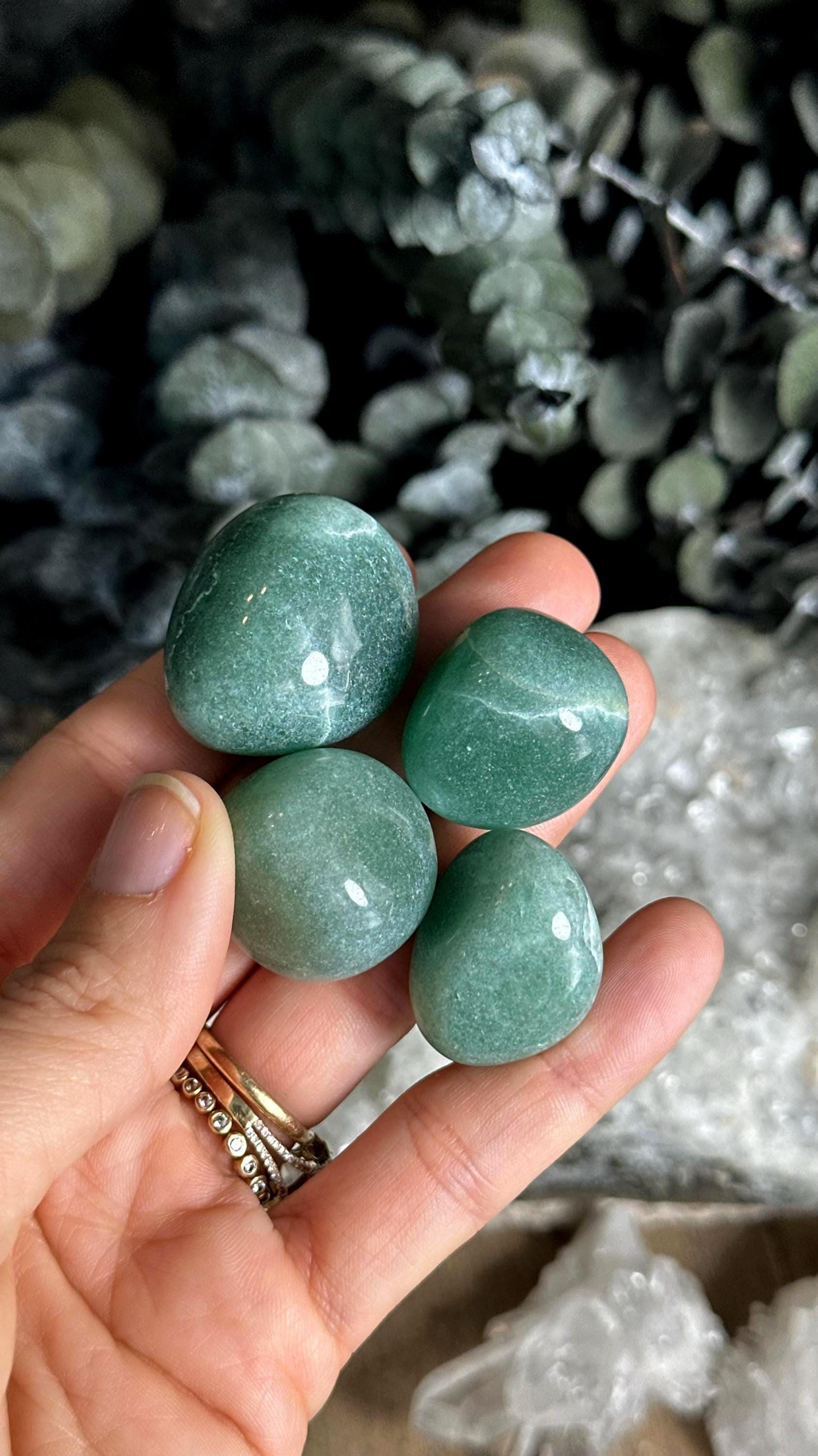 Tumbled Green Aventurine Stone, Chakra Pebble