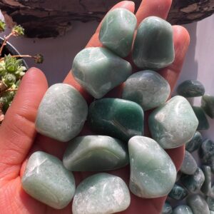 Green Aventurine Tumbled Stone, Stone of Opportunity Green Aventurine Tumbled Stone, Stone of Opportunity