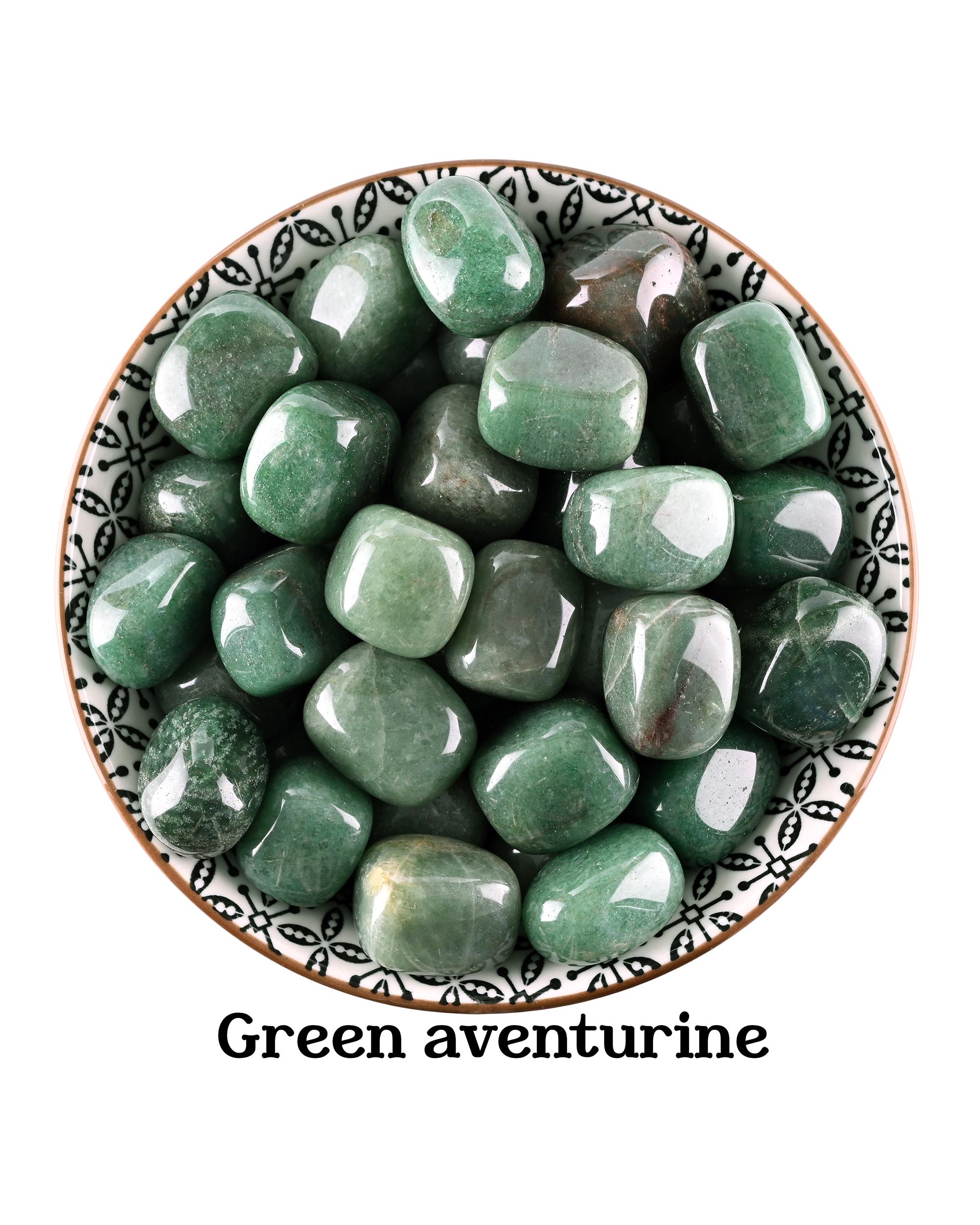 Green Aventurine Tumbled Stone, Natural Green Quartz Gemstone, Luck And Prosperity Wellness