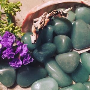 Green Aventurine, Green Aventurine Tumble, Qty. 5 Green Aventurine, Green Aventurine Tumble, Qty. 5