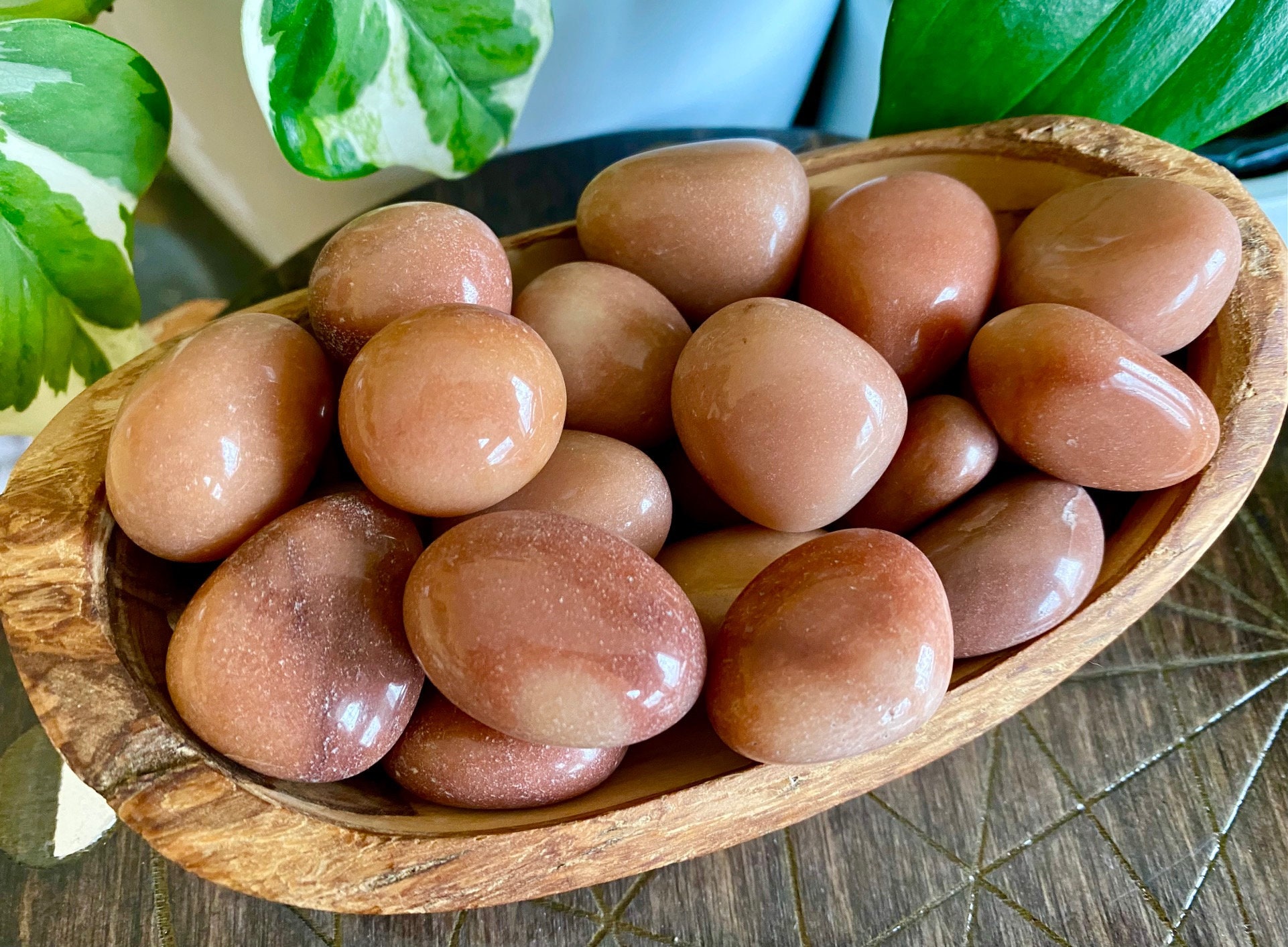 Pink Aventurine Tumbled Stone | Natural Gemstone Large Crystal