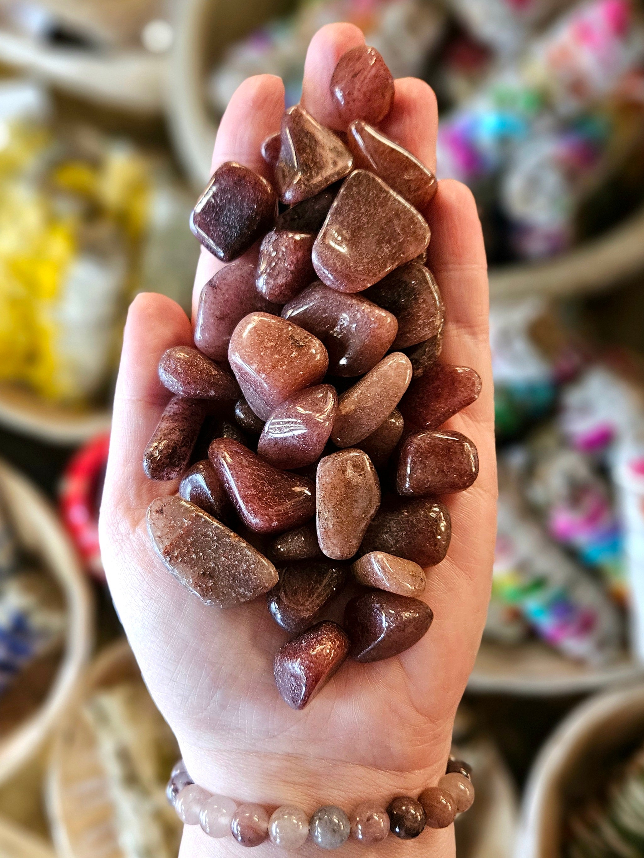 Red Aventurine Tumbled Stone, One, Rock Hound, Crystal Healing, Feng Shui, Minerals, Chakra Stone, Gemstone, Red Stone