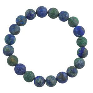 Bracelet Natural Azurite Malachite Bracelets 8mm Stackable Round Natural Gemstone Crystal Bracelets - Handmade Bracelet Crystal Bracelet