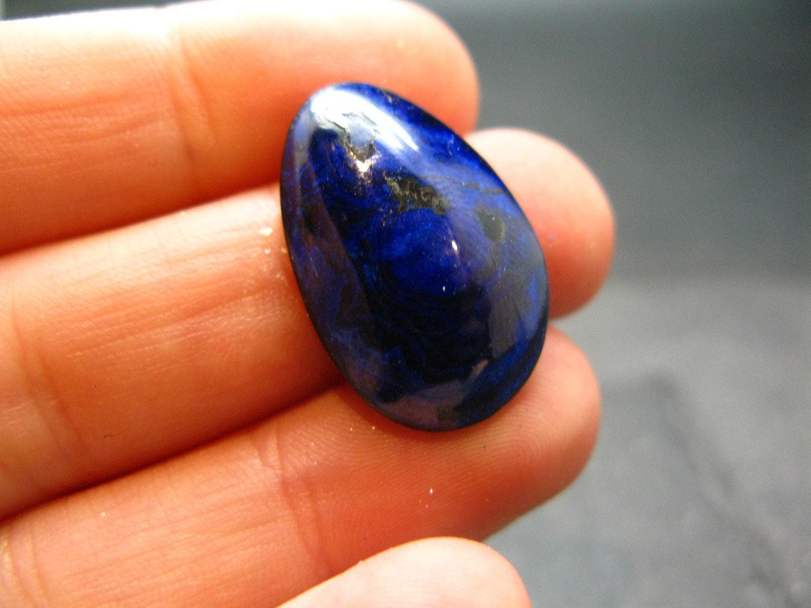 Azurite Cabochon From Russia - 24 X 15 Mm - 2.88 Grams