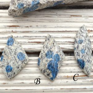 K2 Blue Azurite Granite Cabochon, Pakistan Gemstone