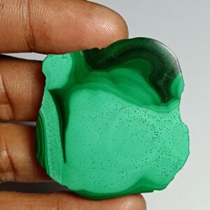 Azurite Malachite Slice Cabochon, Loose Gemstone ( 111cts. 45x43mm. )