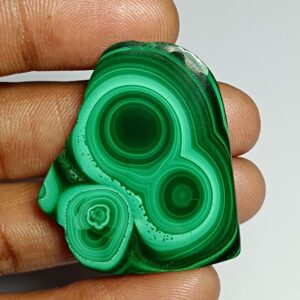 Azurite Malachite Slice Cabochon, Loose Gemstone ( 78cts. 39x34mm. )