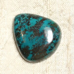 N11 - Cabochon Pierre Semi Précieuse - Azurite Goutte 30x26mm - 4558550079343
