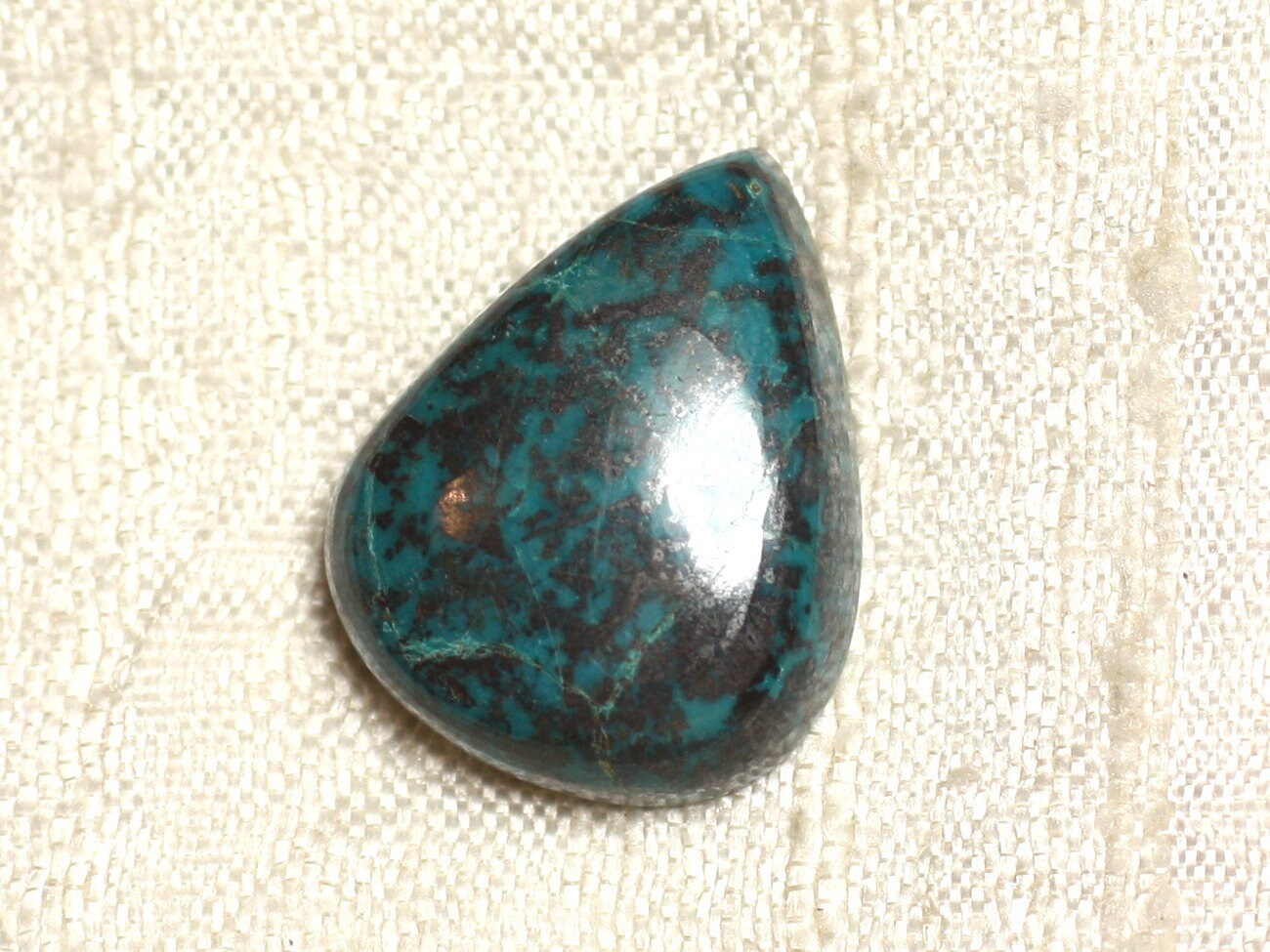 N12 - Cabochon Pierre Semi Précieuse - Azurite Goutte 23x18mm - 4558550079350 N12 - Cabochon Pierre Semi Précieuse - Azurite Goutte 23x18mm - 4558550079350
