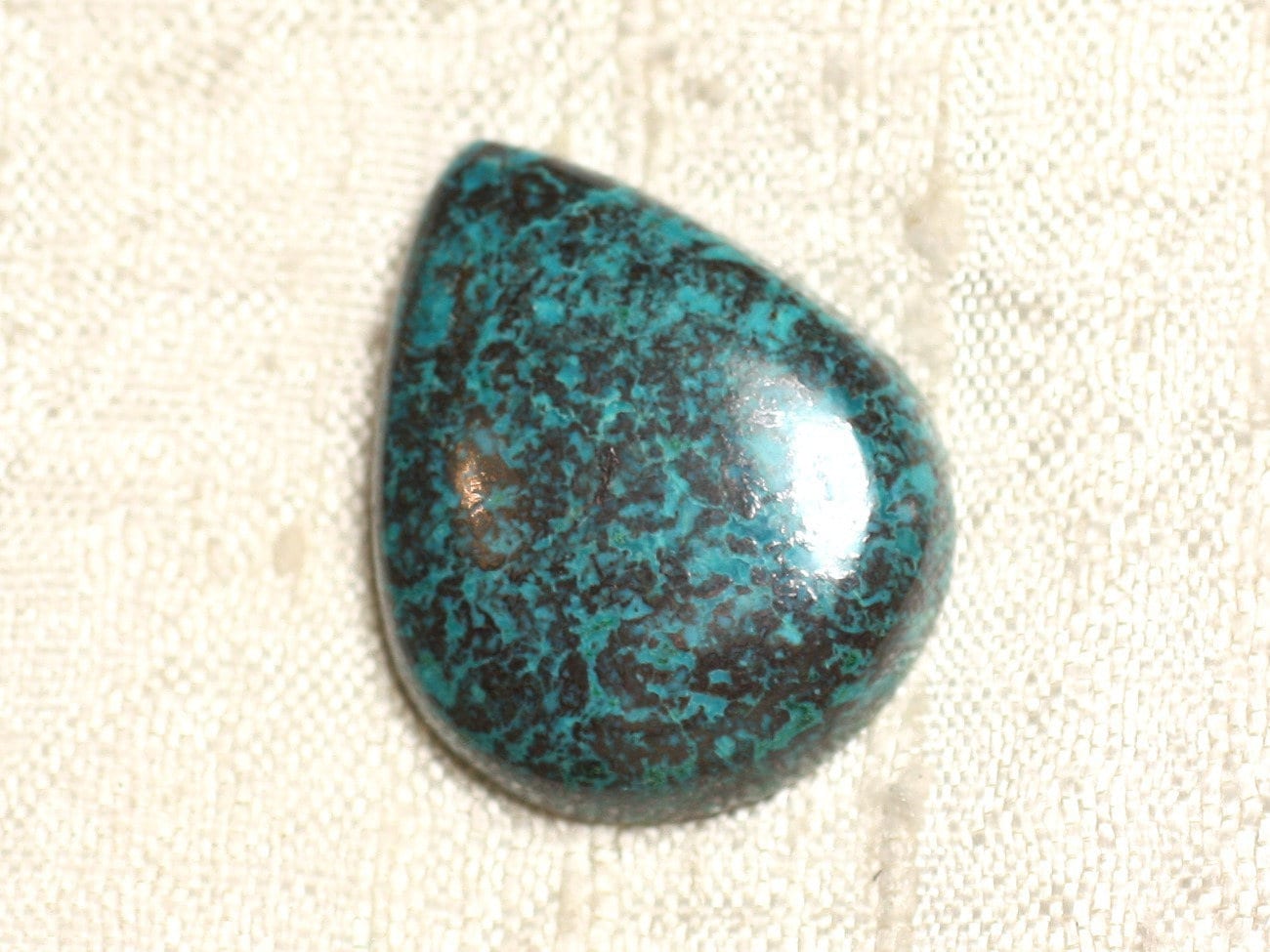 N14 - Cabochon Pierre Semi Précieuse - Azurite Goutte 28x23mm - 4558550079374 N14 - Cabochon Pierre Semi Précieuse - Azurite Goutte 28x23mm - 4558550079374