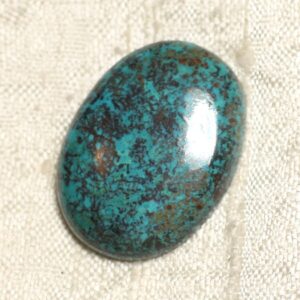 N18 - Cabochon Pierre Semi Précieuse - Azurite Ovale 28x21mm - 4558550079411